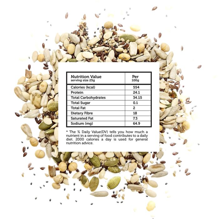 Prakrishi Immunity Boosting 7 in 1 Healthy Seeds & Nut Mix - Image 4