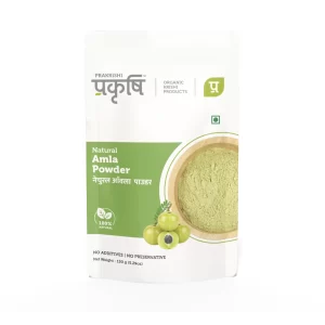 Prakrishi Natural Organic Amla Powder 150g Front Pack