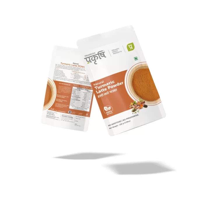 Natural Turmeric Latte Powder by Prakrishi made with traditional spices